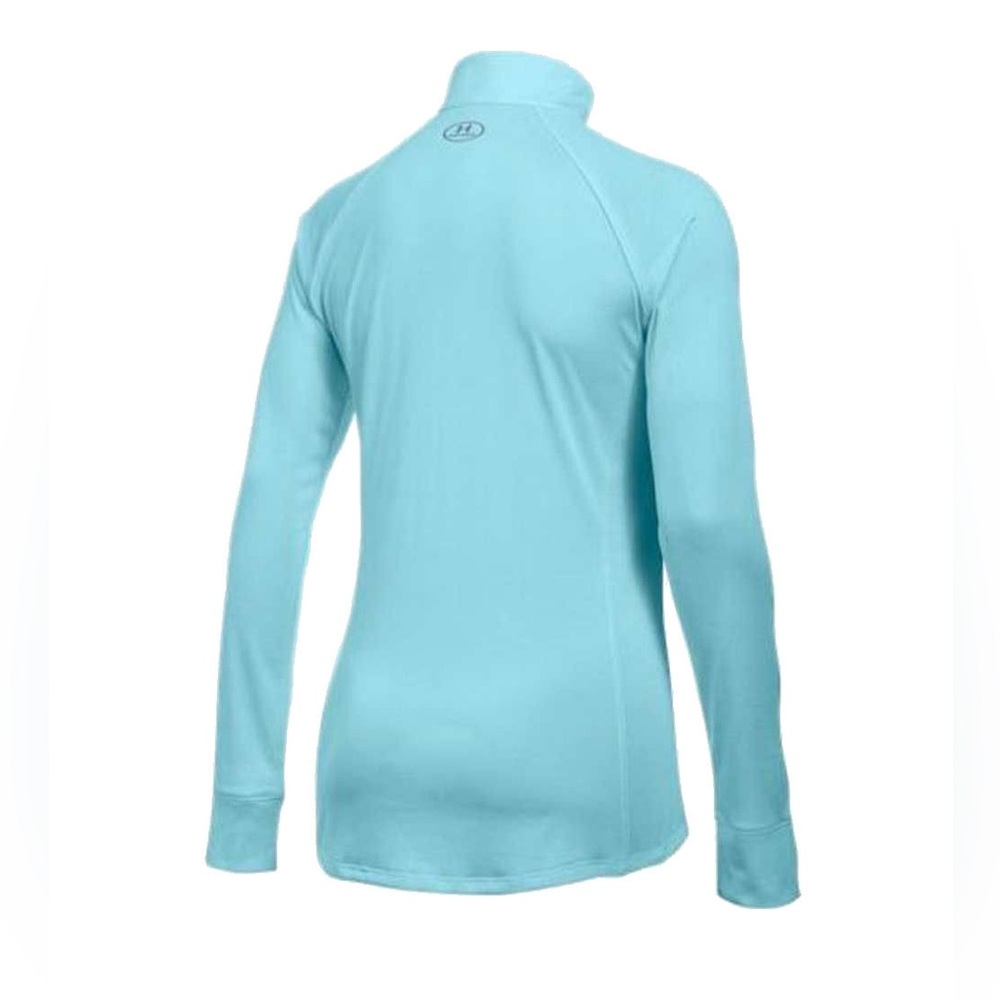 Under Armour Heat Gear Light Blue Quarter-Zip Loose Pullover Shirt. Sz XL - Picture 2 of 13